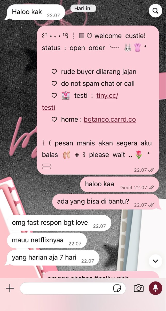 bgtanco's tweet photo. pov jadi pelanggan baru😭💗✨ https://t.co/48kYmvttQl