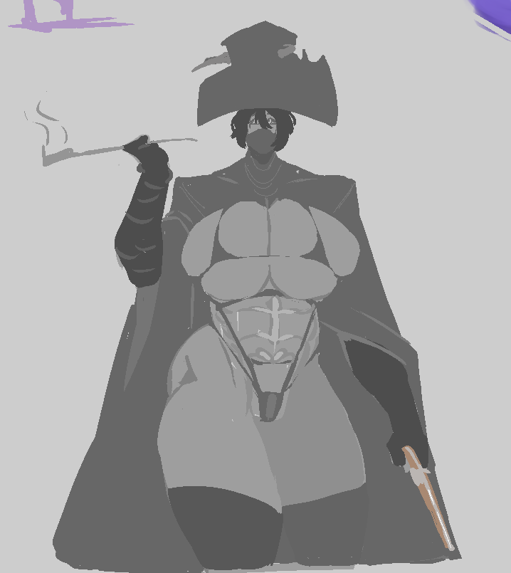 bluecubes__'s tweet photo. Evening warmup

Character belongs to @skellyjacks1 (goated design, I'd love to see more of her https://t.co/NJFwKftMdT