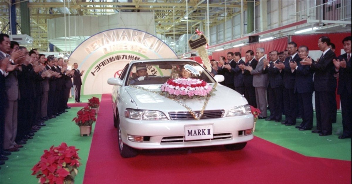 LEOPARD_ultimat's tweet photo. トヨタ自動車九州宮田工場、生産累計1000万台！

凄いな🤭

90系マークⅡは、九州産だったのか🤔 https://t.co/72QzhGJzBX