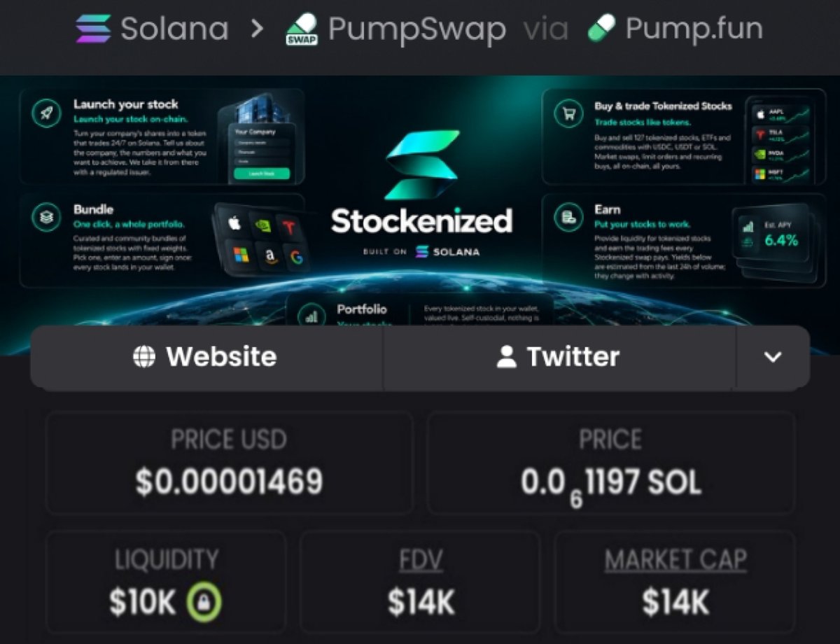 1_ALPHADESK's tweet photo. Secured a massive move with $STOCK

Entry:$14k
Peak:$312k
Profit:22.2x Profit 

Don't miss the next one-catch these opportunities first in my private TG!

#Solana #CryptoMarket #memecoin https://t.co/SS24IH9C1e