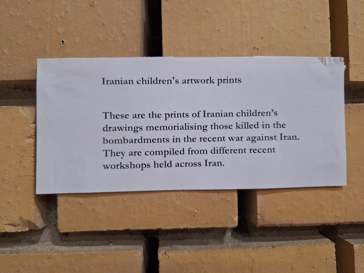 TruthNotWars's tweet photo. LOOK AT THESE GORGEOUS HAPPY CHILDREN'S DRAWINGS! 
No ... really look at these - Because these are the happy little drawings of little people, the little people who were murdered by the US. 
When we say this, we say this knowing there were cameras on the Tomahawk missiles sending live footage back to base. They double tapped (many say triple tapped!) a children's school - clearly marked with colouful paintings all over the wall that encapsulated their little children's oasis! Let that land.
https://t.co/wVvvmjJr2W

#Minab168 THIS Horror will never ever be forgotten - and we stand with the Benevolent Iranian women Association as they campaign for a full and independent investigation into this series of catastrophic war crimes that mark the beginning of a so called super power's invasion of a sovereign nation. 

This is the dear, dear cost of a nation that is standing strong against the Jen0Cide of P@lestine and Leb@non We are deeply complicit as a nation when Anthony Albanese disappointingly declared with a complete lack of evidence that Ir@n is a threat to Australia to justify our complicity. 

Many independent journalists are revealing that Australian soldiers were on the front line as war crimes and the illegal invasion of Iran was unfolding along with the myriad of support we provide to the US.
Please follow Nick Hanna for his investigations that completely debunk the propaganda.
@Melbourne4Wiki @Aus4Assange @timand2037