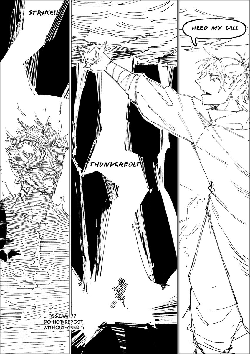 Gzam_77's tweet photo. Concept:
Kashimo summon gigantic Thunderbolt https://t.co/rSlwxzZ0YI