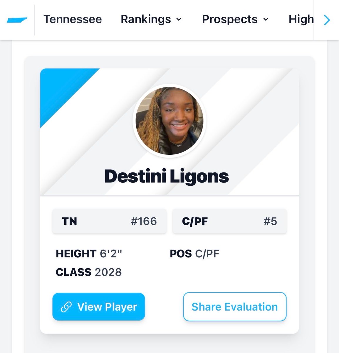 destinil2028's tweet photo. Thank you @PGHTennessee My grind continues @LadyBlazeHoops #grindcontinues
@JrAllStarBB @TnVarsity @ProspectShowcse https://t.co/KqP1fI5YDH