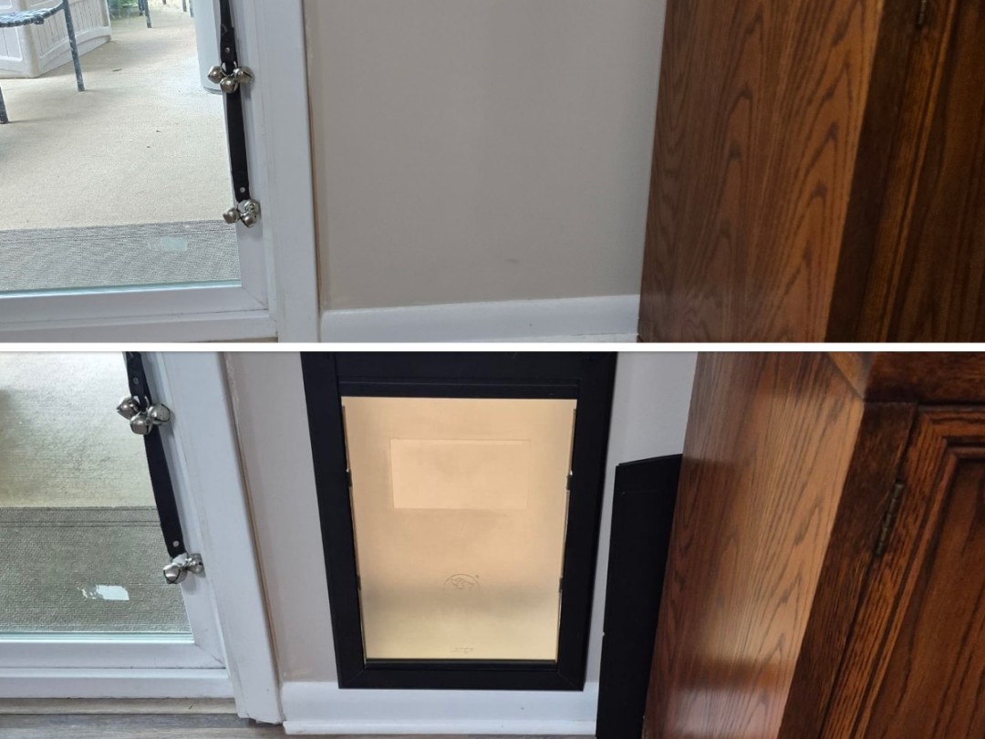 MrHandymanRich's tweet photo. Small upgrades can make everyday life easier. 🐾 From pet door installation to carpentry, repairs and home maintenance, Mr. Handyman of Richmond helps homeowners get those practical projects off the list. #RichmondVA #MrHandyman https://t.co/cTJkxjBKoU