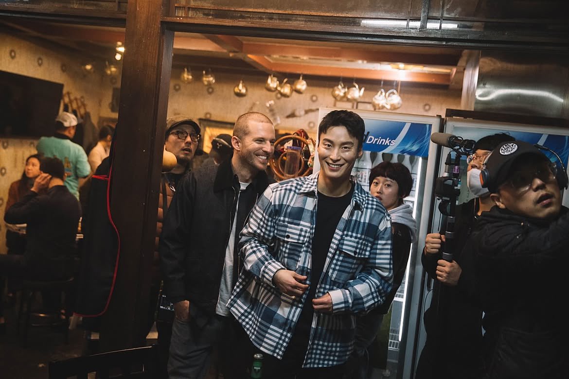 forHeoNamjun's tweet photo. Lee Seungjun with Santi💙🥰
 I really love this photos so much🥰

#HeoNamjun #허남준 #WhenTheStarsGossip https://t.co/CJc4BD5az4