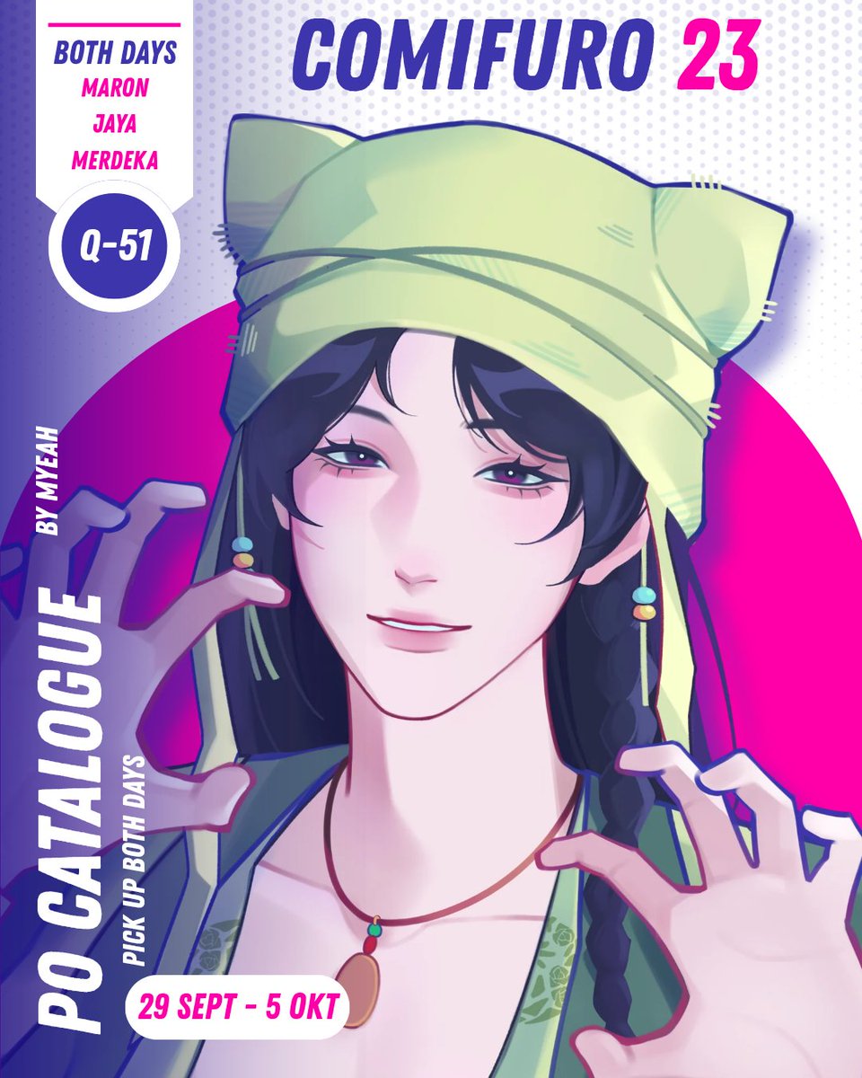mihmehmohh's tweet photo. 🩷 &amp; 🔁 are appreciated!
Myeah's CF23 PO is open!
🤍Pick up both days
📍Booth Q-51 (Maron Jaya Merdeka)
🗓️ 29 Sept - 5 Oct (keychain PO closes on 3 Oct!)
⭐Fandom: WWM 🍃

PO link 🔗
https://t.co/NiRj276njG

#cf23catalogue #cf23catalog #comifuro23 #CF23 https://t.co/jSEIAQxigj