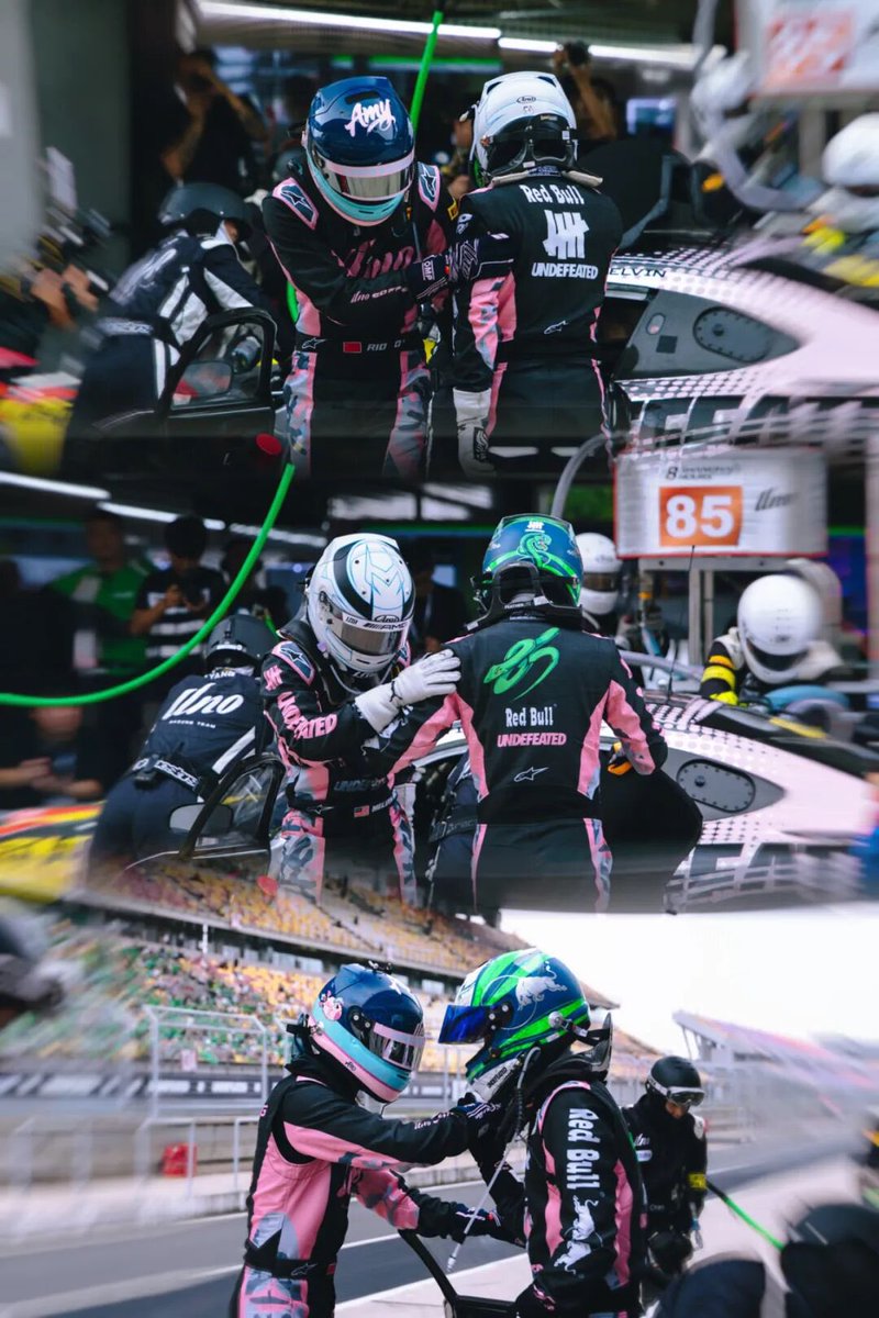 WYBSOURCES's tweet photo. 📰 UNO Racing Team Shanghai 8 Hours Endurance Race wins the championship!

“Wang Yibo has a clear goal — to refresh his fastest single lap at the Shanghai International Circuit.”

After 8 hours of endurance race, #WangYibo, Melvin Moh, and RIO joined hands to bring back the 5th place overall, and at the same time won the GT3 SA Class champion!

Qualifying Race:
In the Q1 stage, Wang Yibo took the lead in representing the team with a clear goal — to refresh his fastest single lap at the Shanghai International Circuit. In the first few laps of the qualifying competition, Wang Yibo quickly found the rhythm. In the 4th lap alone, he refreshed the fastest lap in the history of the previous competition with 2:02.064, ranking 7th overall and 3rd in the GT3 SA class. In this section, Wang Yibo completed a self-breakthrough, and also laid a good foundation for the subsequent ranking of the team.

After the sum of the fastest results of the three drivers, the UNO Racing Team Car 85 ranked 2nd overall with a total lap time of 6:02.336. At the same time, it locked the GT3 SA class pole position, winning a favorable position for the upcoming 8-hour endurance race.

Endurance Race:
After entering the station for the first time, Wang Yibo took over the racing car and continued to move forward. Affected by the short-term shower, the track entered a dry and wet state, and the difficulty of driving began to increase. In the face of complex road conditions, Wang Yibo maintained a stable performance with his excellent racing control ability. Under the condition of using dry ground tires, he still ran excellent single lap time and maintained the top three positions in the group.

In the later part of the individual stage, Wang Yibo accidentally bumped into the slow car when he overtook the 14th corner. This damaged the left front bottom plate and the small wind wing of the racing car, and the stability of the Car 85 in high-speed corners was also affected. In the face of emergencies, Wang Yibo maintained a calm and stable driving state, insisted on completing his own stick, and handed over the racing car to his teammate RIO.

In the second half of the competition, Wang Yibo ushered in his second stage. In the face of increasingly fierce competition, Wang Yibo steadily output a competitive lap speed and successfully completed his driving task in this competition. In the last 2 hours of the schedule, the competition on the field entered a heated stage. RIO and Mao Junhao took turns to fight together to reach a higher place.

Wang Yibo, Mao Junhao and RIO joined hands to take the highest podium in the group and won the championship trophy!

DRIVER’S VOICE | WANG YIBO
“In this Shanghai 8-hour endurance race, I feel that I still have some room for improvement in long-distance driving performance. During the competition, I made myself mentally and physically relaxed and maintained a relatively stable lap speed.”

DRIVER’S VOICE | MELVIN MOH
“Our team and team performed very well in this game. Today, we completed the competition smoothly, and I am also very happy to win the GT3 SA class championship.”

DRIVER’S VOICE | RIO
“The performance of our team this week is particularly good. Yibo ran an excellent lap speed in the qualifying race, so that we could get the second starting position in the whole audience. I was quite satisfied with the whole game, and finally won the group championship.”

🔗 https://t.co/PlNt9dsSb9