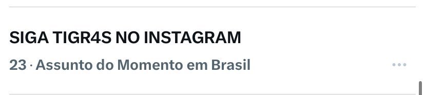 TIGR4Sacervo's tweet photo. 🚨 A TAG SUBIU!!!!

SIGA TIGR4S NO INSTAGRAM https://t.co/9IU99nL7vG