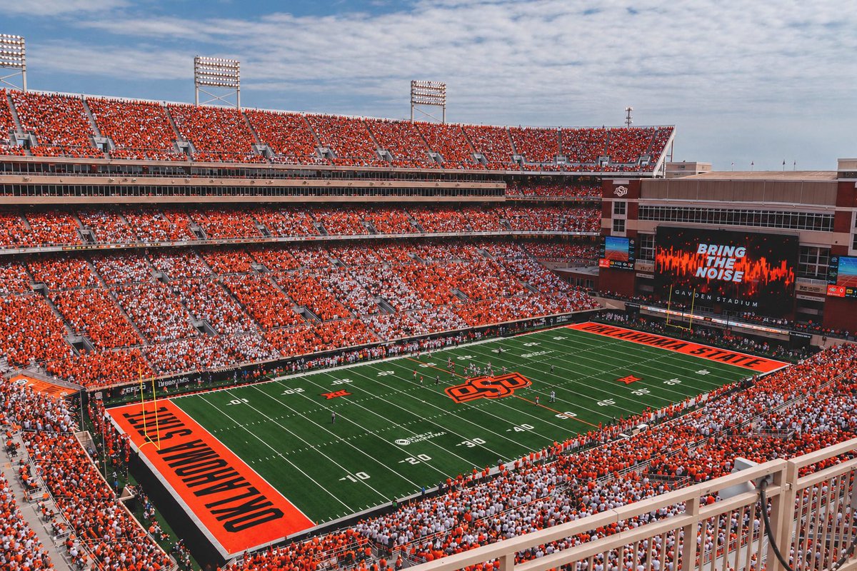 RoughneckPeter's tweet photo. If Oklahoma State proves it can Consistently be a playoff team, should they look to expand BPS with an upper bowl?

Note: BPS was built with the intent of an upper bowl https://t.co/NllFFEAXrJ