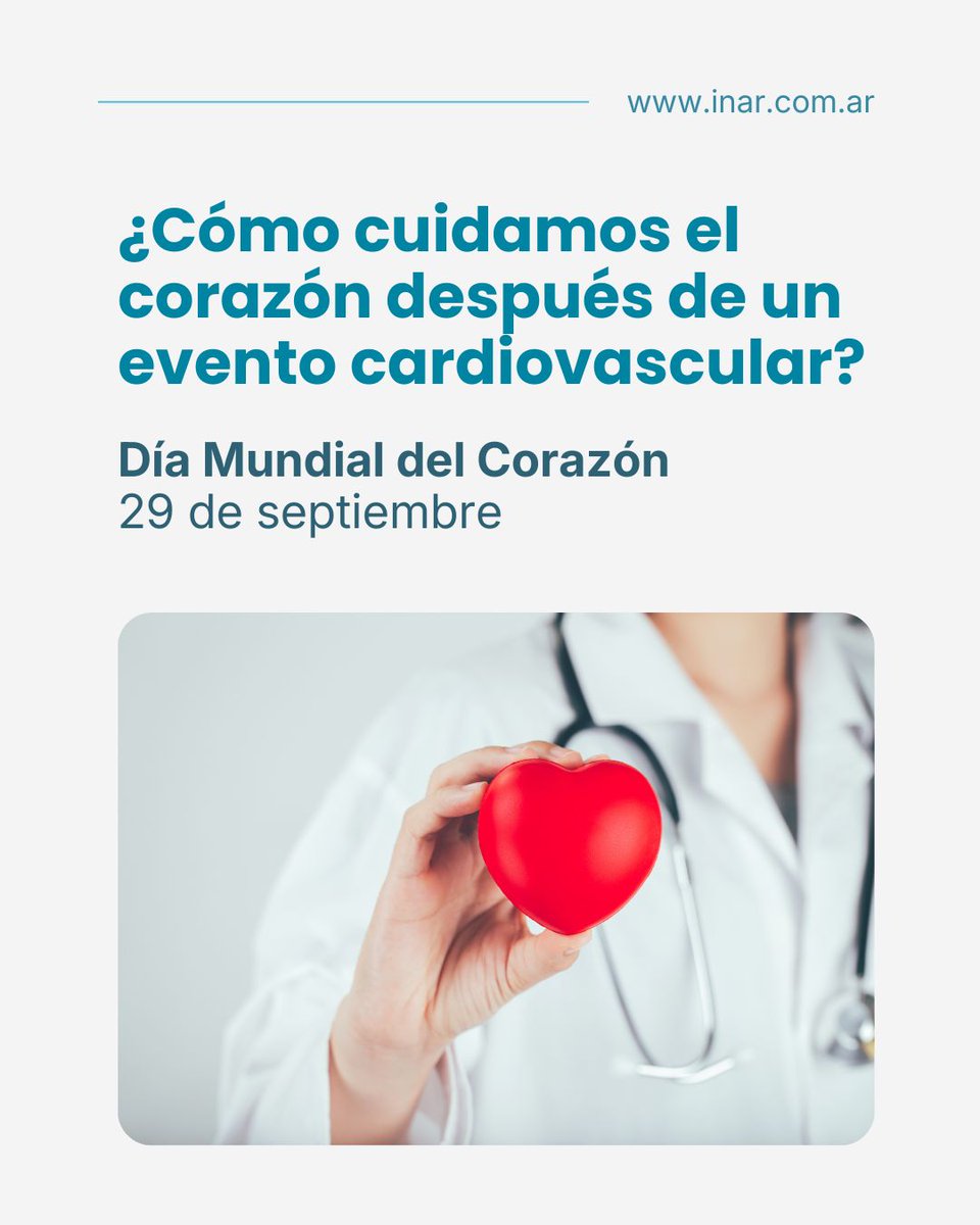 inarargentina's tweet photo. En este Día Mundial del Corazón, desde INAR destacamos la importancia de una recuperación integral y personalizada.
#inar #recuperacion #rehabilitacion #trabajointerdisciplinario #salud #argentina https://t.co/YyxDoKfmPx