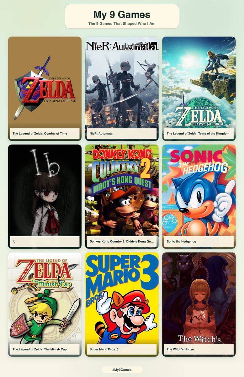 cybrjaws's tweet photo. eu + 9 jogos/animes que me moldaram https://t.co/9WOGOVLwIj