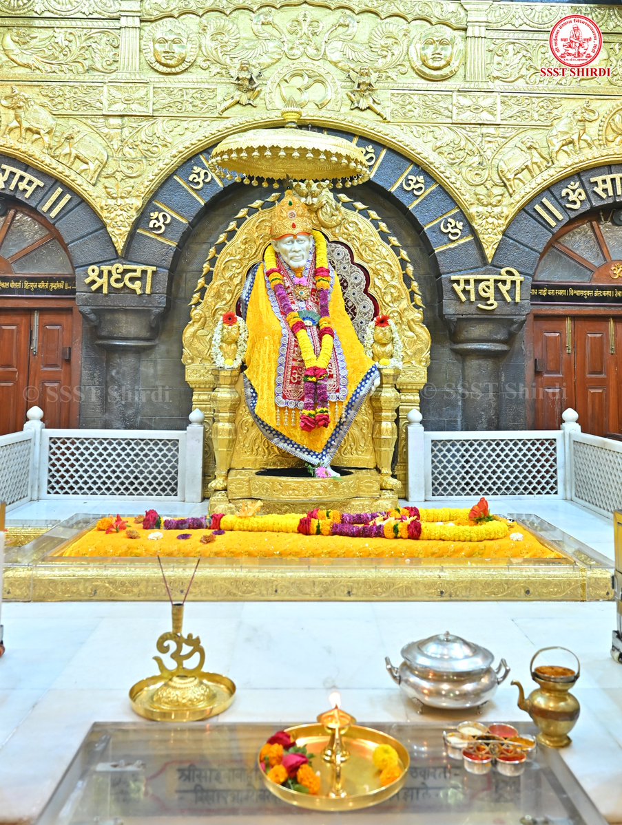 SSSTShirdi's tweet photo. *!! ॐ साई राम !!*
*श्री साईबाबा संस्थान विश्वस्त व्यवस्था,शिर्डी*
*!! ॐ Sai Ram !!*
*Shri Saibaba Sansthan Trust, Shirdi*
≈≈≈≈≈≈≈≈≈≈≈≈≈≈≈≈≈ 
*आरती :-शिर्डी माझे पंढरपुर*
*मंगळवार २९ सप्टेंबर २०२६*  
*Aarti :-Shirdi Majhe Pandharpur*
*Tuesday 29 September 2026* https://t.co/uwF8kdEKGb