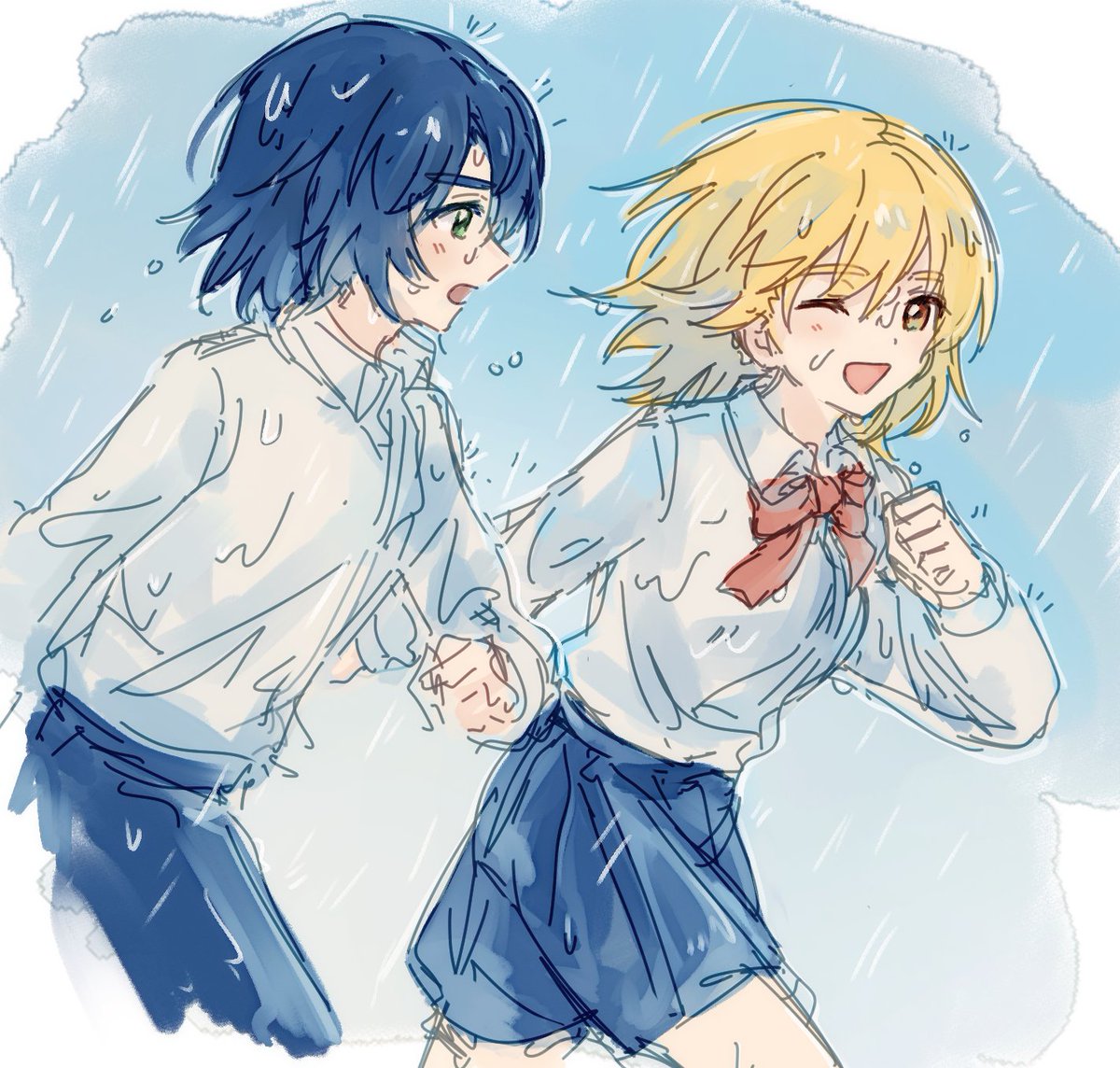 cyaninefinch's tweet photo. 落書きした🌧️ https://t.co/tZUx32jpiA