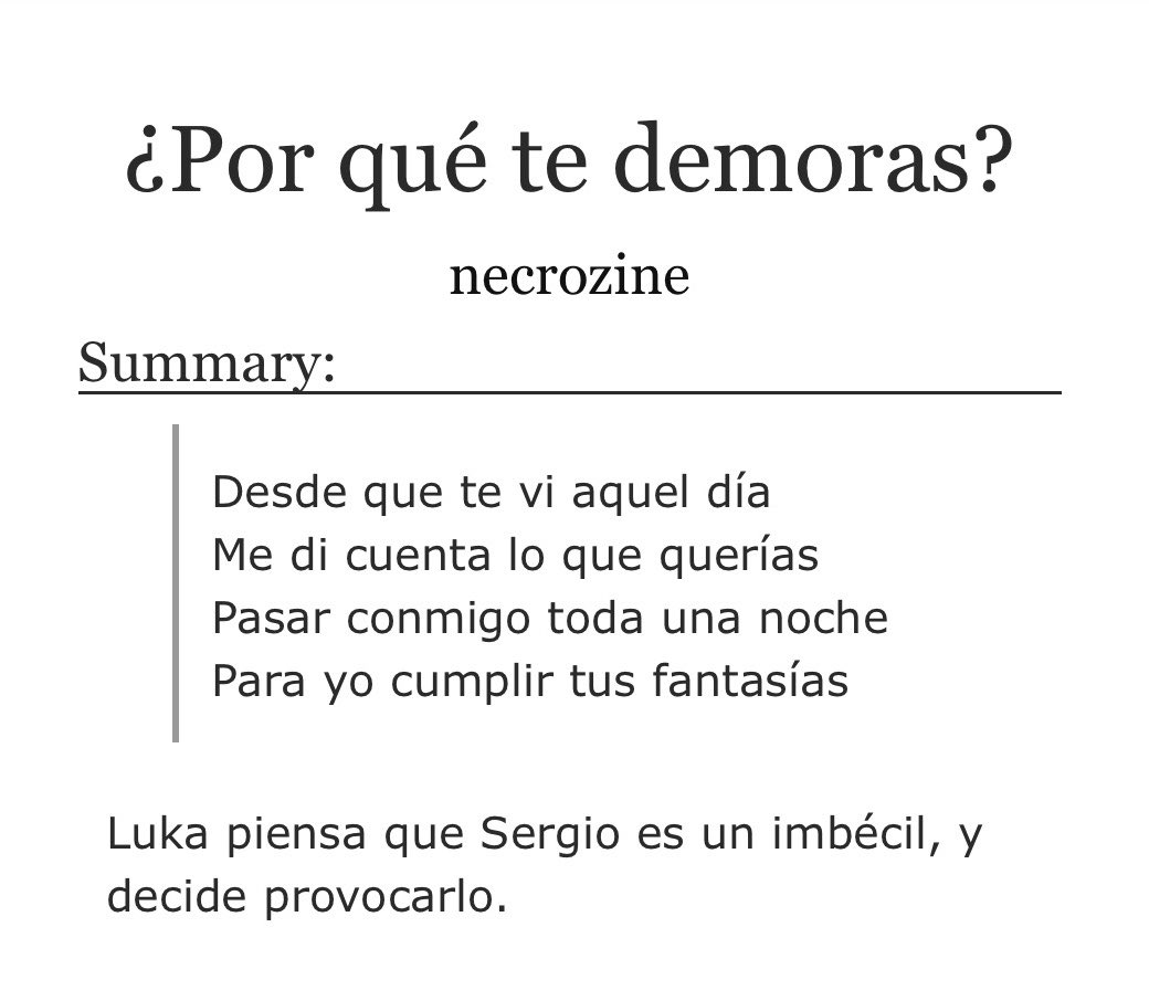 iPL1SETSKY's tweet photo. — ¿Por qué te demoras? | Lukamos O.S

https://t.co/i64apFM83u

• mi fic para el primer día de la #NSFWLukamosWeek <3 son más de +8k palabras pero espero que les guste!! 

@LukamosWeek https://t.co/D9hJ2Ffacm