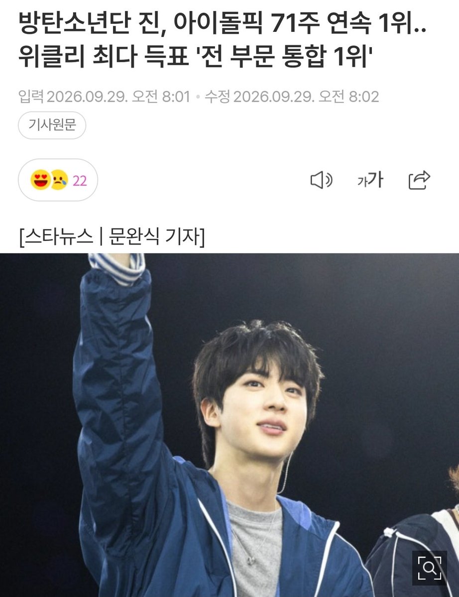 Citrus1204Jin's tweet photo. 🦊 방탄소년단진 오전 기사 (9/29) 🦊

🌳 네이버 
1. https://t.co/kMkgLM7TzL

🌳 다음 
1. https://t.co/4njdruRvyH

🌳 네이트 
1. https://t.co/h1jG1r0Grq

🌳 스타뉴스 
1. https://t.co/AyzVTyX9nc

🌳 스타뉴스 X 
1. https://t.co/BTd0nMUloE

🌳 톱스타뉴스 
1. https://t.co/uJ0B1nM8Os

#방탄소년단진 #JIN #진 @bts_twt
