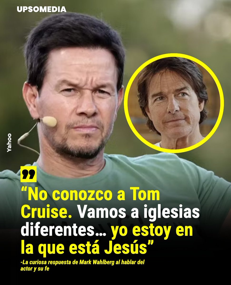 jcvg0910's tweet photo. #DiosEsAmor β€οΈ
1/2
Jeremy Clarkson le hizo una pregunta simple en Top Gear: ΒΏconoces a Tom Cruise? Mark Wahlberg no dudΓ³.
βNo. Vamos a diferentes iglesiasβ, respondiΓ³, y antes de que nadie pudiera procesarlo aΓ±adiΓ³: βYo voy a la que estΓ‘ con JesΓΊsβ. https://t.co/xx272ZJXUm