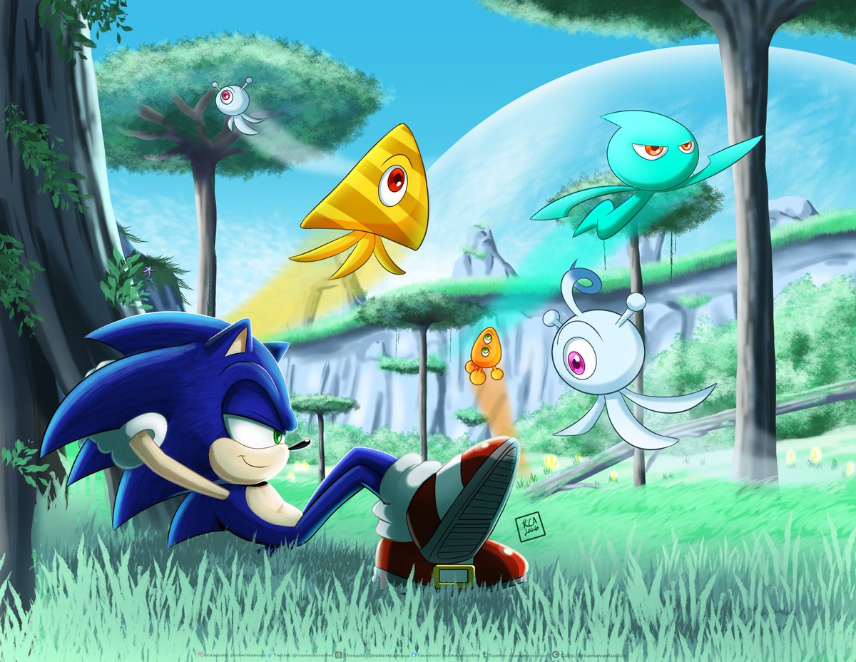 rcamayastudios's tweet photo. Sonic relaxing at Planet Wisp
#sonicthehedgehogfanart #sega #digitalart #art #soniccolors #artistontwitter https://t.co/JBYwg9WLQt