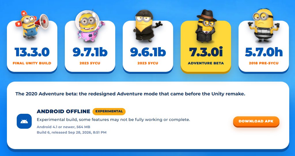 JordansTweetsYT's tweet photo. SOMEONE FINALLY GOT THE MINION RUSH ADVENTURE BETA WORKING ???? YOU GUYS DO NOT KNOW HOW HUGE THIS IS

#MinionRush https://t.co/Z7sc2dhxaF