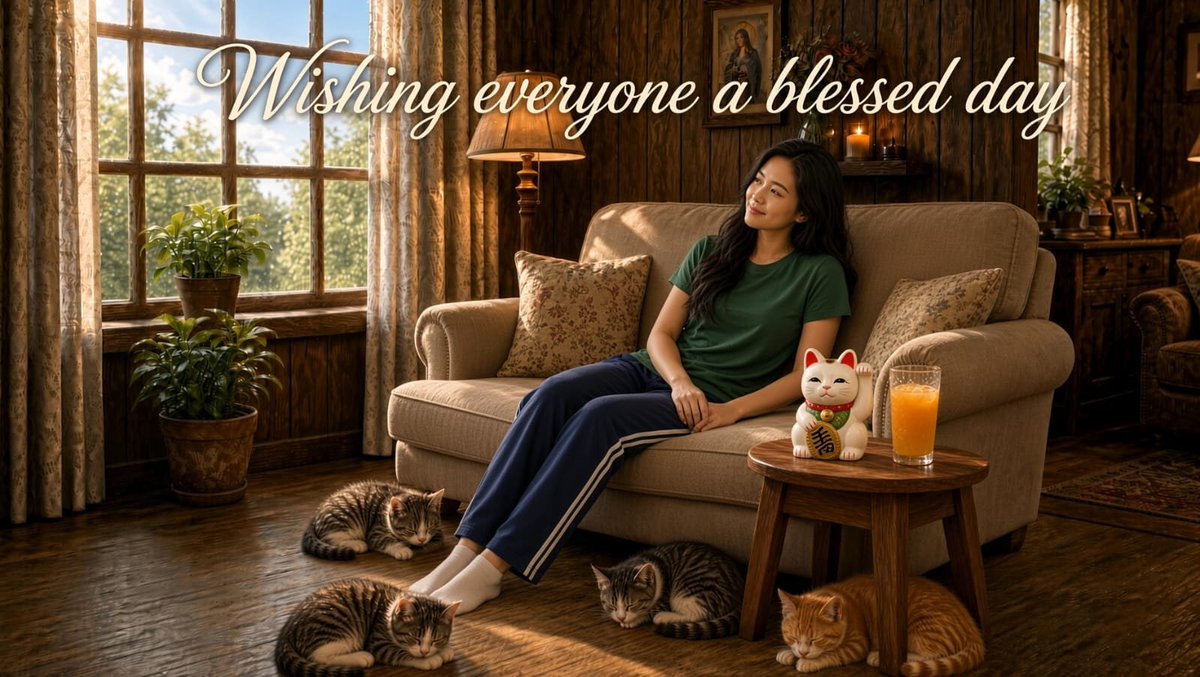 clairecortez's tweet photo. Just hopping on X with my usual hello when I realized it’s Maneki Neko Day! I’ve got a few lucky cats at home, and I really do believe they bring good fortune,  so I’m sending some of that luck your way. Have a blessed Tuesday!😺🍀

#manekineko #goodmorning https://t.co/VWkcIfDDq9