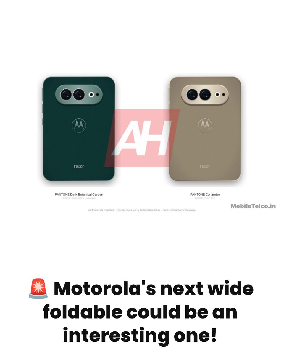 MobileTelco24's tweet photo. 🚨 Motorola Razr Flex leak: 6.92″ inner display, Snapdragon 8 Gen 5, 12GB RAM, 256GB storage &amp; 5,000mAh battery reportedly planned. Final name, specs, launch date &amp; India availability remain unconfirmed. #Motorola #RazrFlex #TechNews #MobileTelco https://t.co/dSA6IGrTWV