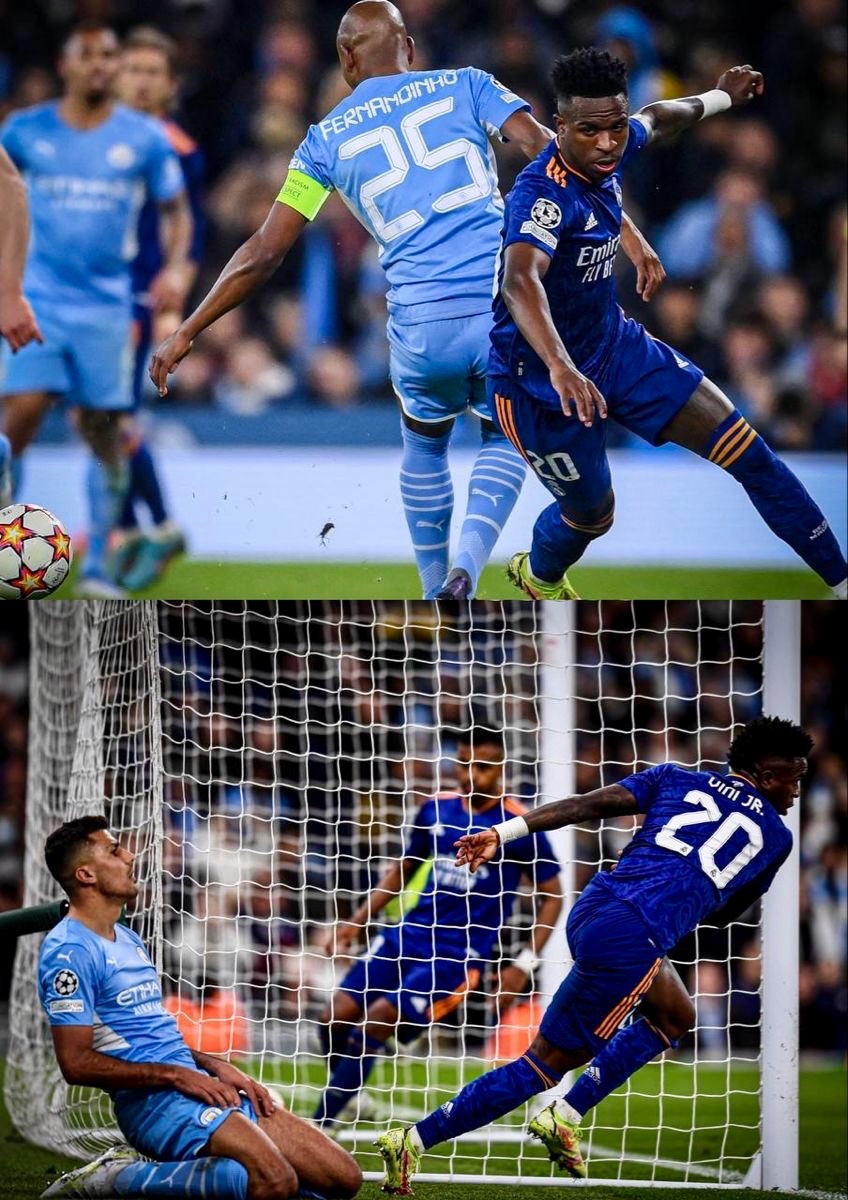 MadridXtra's tweet photo. Vini Jr against Man City. 🥶🤍 https://t.co/ks2IHEicb1
