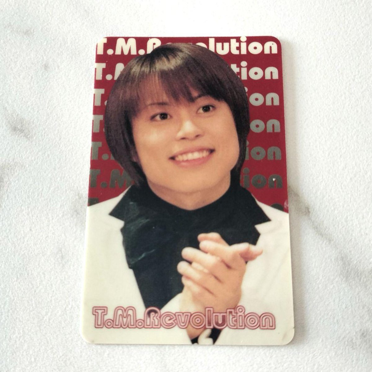 crystalshake's tweet photo. T.M.Revolution has photo/trading cards that date back to 1998 and 2000 lol https://t.co/lxoXjgEHt4
