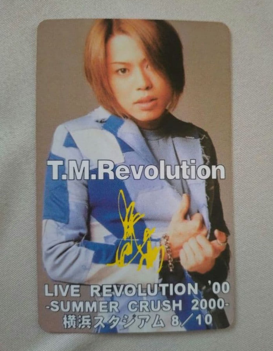 crystalshake's tweet photo. T.M.Revolution has photo/trading cards that date back to 1998 and 2000 lol https://t.co/lxoXjgEHt4