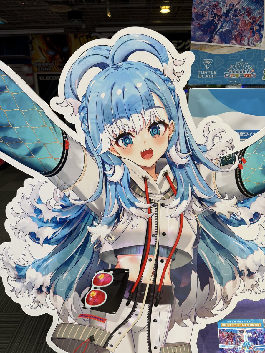 ayato03's tweet photo. 名古屋のビッグカメラJRゲートタワー店にこぼとマリン船長のパネル見に来た！
可愛い🥰 https://t.co/IBcIZYRQpa