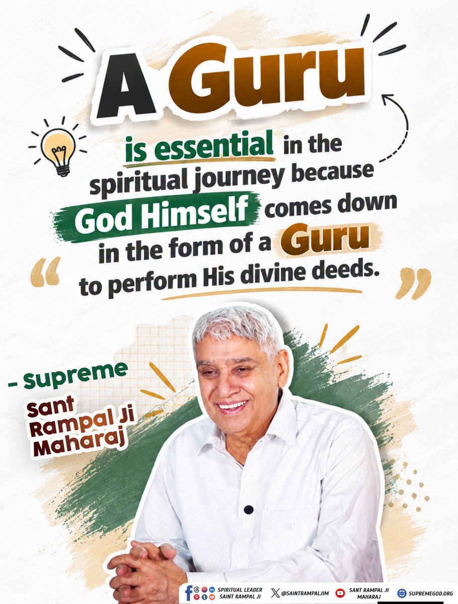 Gpmehta3's tweet photo. A Guru 
#SaintRampalJiQuotes https://t.co/XQKpDhUTob