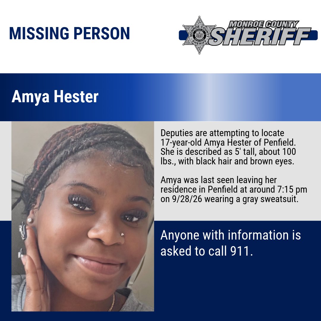 monroesheriffny's tweet photo. Anyone with information is asked to call 911. https://t.co/PeNRULcQiX