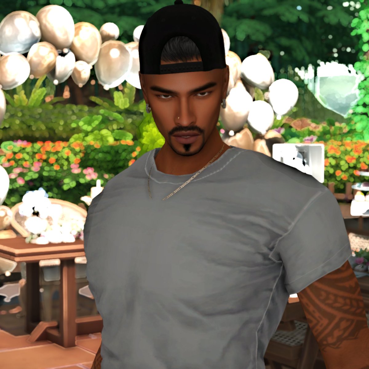 jayplaysims_yt's tweet photo. Baby Shower last preparations + Raj, having a case of main character syndrome https://t.co/ocrrhesuAm
