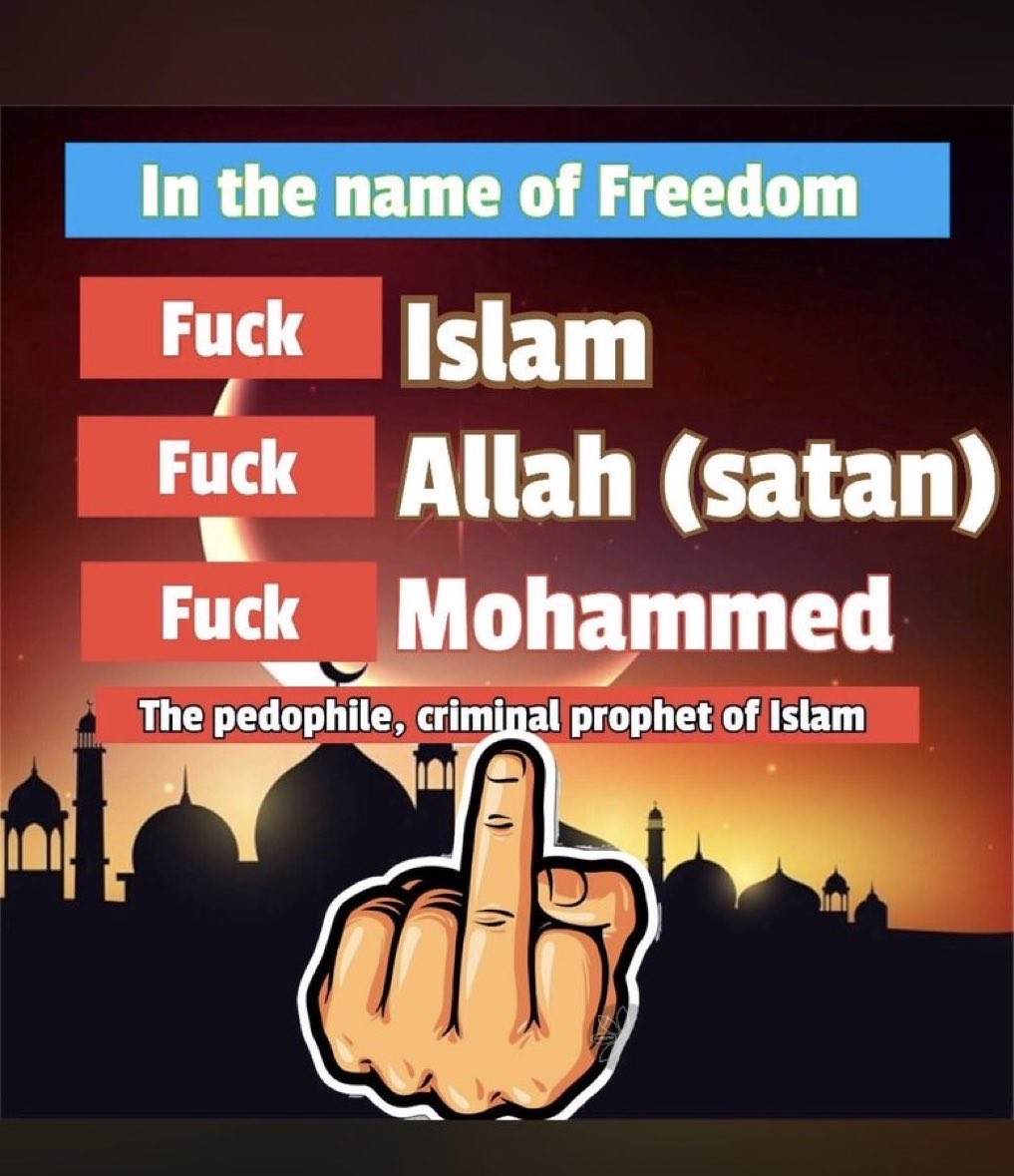 WorldExotic21's tweet photo. FVCK ISLAM https://t.co/Q0UZDAgLMF