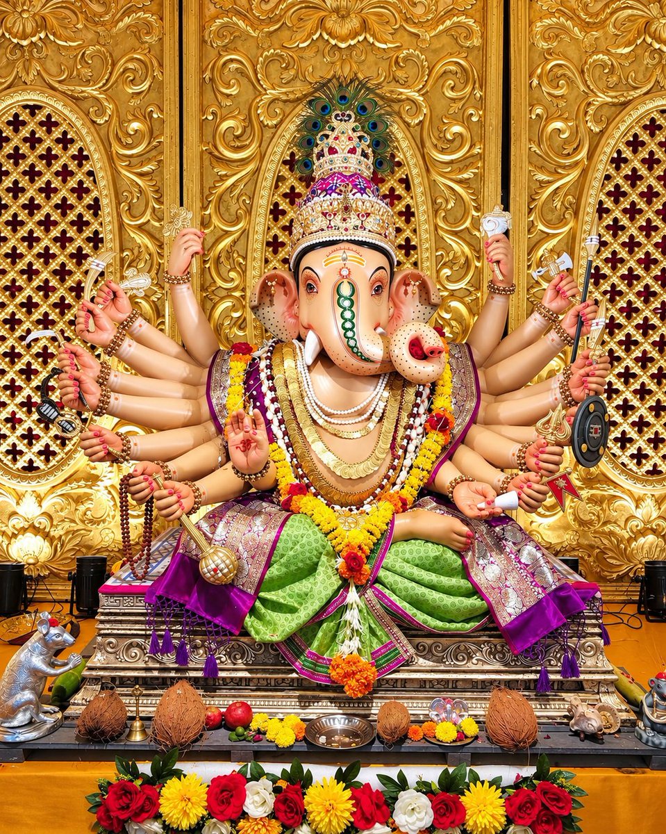 OnkarDake225's tweet photo. पितृपक्षातील हडपक्या गणपती !

नागपूरच्या सांस्कृतिक आणि ऐतिहासिक परंपरेमध्ये "हडपक्या गणपती" किंवा "मस्कऱ्या गणपती" या गणेशोत्वाला विशेष स्थान आहे. महाराष्ट्रातील नियमित गणेशोत्सव संपल्यानंतर पितृपक्षात पुन्हा गणपतीची प्रतिष्ठापना करण्याची ही वैशिष्ट्यपूर्ण परंपरा नागपूर व पूर्व विदर्भात आढळते. विदर्भातील स्थानिक बोलीत पितृपक्षाला "हडपक" असे संबोधले जाते. उत्सवातील नकला, खडी गंमत, लावणी, पोवाडे आणि मनोरंजनात्मक कार्यक्रमांमुळे या गणपतीला "मस्कऱ्या गणपती" असेही नाव रूढ झाले. या परंपरेची ऐतिहासिक पार्श्वभूमी नागपूरच्या भोसले राजघराण्याशी जोडली जाते. नागपूरकर भोसल्यांच्या काळात नियमित गणेशोत्सव साजरा होत असे. इसवी सन १७८७ साली नागपूरकर भोसले घराण्यातील श्रीमंत खंडोजी महाराज भोसले ऊर्फ चिमणाबापू बंगालच्या स्वारीवर गेले होते. तेथून विजय मिळवून नागपूरला परत येईपर्यंत नियमित भाद्रपदातील गणेशोत्सवाचा कालावधी संपला होता आणि गणपतीचे विसर्जनही झाले होते. त्यामुळे नेहमीच्या कालावधीत गणपती उत्सव साजरा करणे शक्य झाले नाही. या पार्श्वभूमीवर गणपतीवरील श्रद्धा कायम ठेवण्यासाठी आणि बंगालवरील विजयाचा आनंद साजरा करण्यासाठी पितृपक्षात स्वतंत्र गणपती उत्सव सुरू करण्यात आला. राजपुरोहित आणि अन्य विद्वानांशी चर्चा केल्यानंतर पितृपक्षातील भाद्रपद कृष्ण पक्षात येणाऱ्या चतुर्थीच्या सुमारास गणपतीची प्रतिष्ठापना करून उत्सव साजरा करण्याचे ठरविण्यात आले. या धार्मिक उत्सवासोबत बंगालवरील विजयाचा आनंदोत्सवही सार्वजनिक स्वरूपात साजरा करण्यात आला. त्यामुळे हडपक्या गणपतीच्या परंपरेला सुरुवातीपासूनच धार्मिक श्रद्धेबरोबर सार्वजनिक आणि सांस्कृतिक स्वरूप प्राप्त झाले.

हडपक्या गणपतीचे आणखी एक महत्त्वाचे वैशिष्ट्य म्हणजे धार्मिक कार्यक्रमांसोबत लोककला आणि मनोरंजनाला मिळालेले स्थान. उत्सवादरम्यान लावण्या, पोवाडे, नकला, खडी गंमत, भजन, कीर्तन, संगीत आणि इतर लोककलांचे कार्यक्रम आयोजित केले जात असत. नागपूरच्या महाल परिसरातील सिनियर भोसले पॅलेस हा या परंपरेचा प्रमुख केंद्रबिंदू मानला जातो. भोसले राजघराण्याच्या वारसांचा सहभाग आणि महाराजा ऑफ नागपूर ट्रस्टच्या माध्यमातून या उत्सवाचे आयोजन केले जाते. गणेशमूर्तीचे आगमन, मिरवणूक, विधिवत प्रतिष्ठापना, पूजा-अर्चा, आरती आणि विविध धार्मिक विधी यांसोबतच सांस्कृतिक कार्यक्रमांचे आयोजन केले जाते. जुन्या काळात भोसले राजवाड्यात सुमारे २१ फूट उंचीची आणि १८ हातांची भव्य गणेशमूर्ती प्रतिष्ठापित केली जात असे. कालांतराने हडपक्या गणपतीला भाविकांमध्ये "नवसाला पावणारा गणपती" अशी श्रद्धा प्राप्त झाली. ही परंपरा नागपूरपुरती मर्यादित न राहता भंडारा, गोंदिया, चंद्रपूर, वर्धा आणि गडचिरोली आदी पूर्व विदर्भातील भागांतही विविध स्वरूपांत रूढ झाली. भंडारा जिल्ह्यातील निलज बुद्रुक येथील मस्कऱ्या गणपती बसविण्यात येतो. बदलत्या काळात या उत्सवाचे स्वरूप बदलले असले तरी नागपूर आणि पूर्व विदर्भाच्या सांस्कृतिक ओळखीत या परंपरेचे स्थान आजही कायम आहे.

#संकष्टी_चतुर्थी #हडपक्या_गणपती #गणेशोत्सव