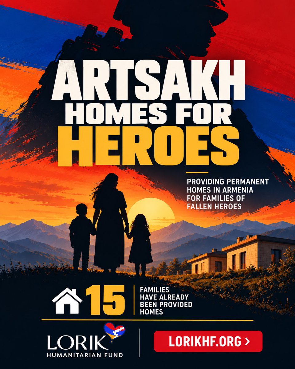 charchaf2's tweet photo. The families of our fallen Heroes need our support. We have been able to provide 15 families forcibly displaced from Artsakh with a permanent home in Armenia. Support by visiting Lorik Humanitarian Fund @lorikfund.
#artsakh
#armenia 
#lorikfund https://t.co/R6eaklgeCz