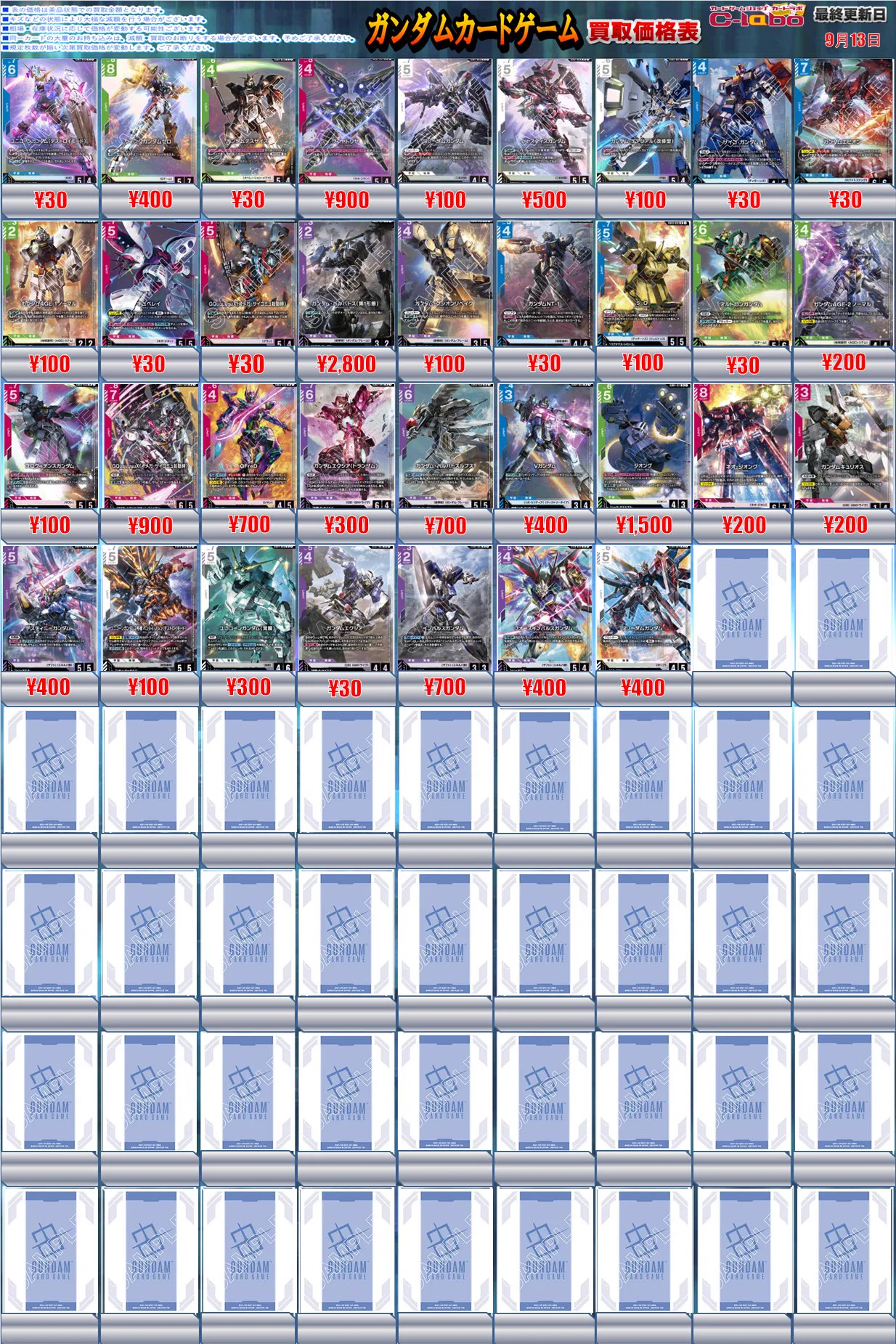 カードラボ熊本店@新規スタッフ募集中！ в X: „【ガンダムTCG 買取情報