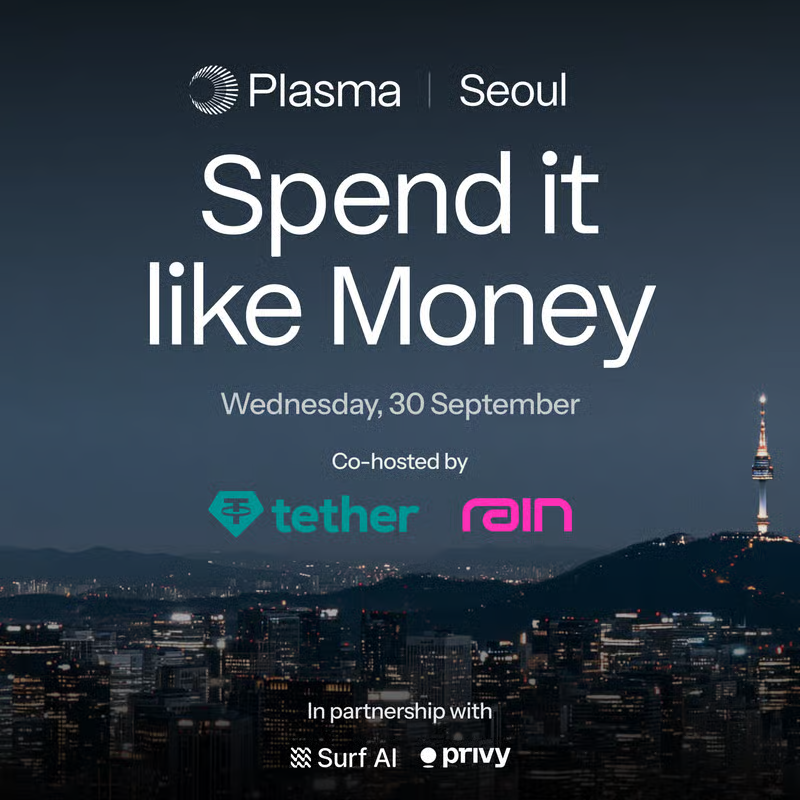 zaheerebtikar's tweet photo. In Seoul, talking Plasma One. 

Catch us with @raincards @tether @privy_io and others. https://t.co/fgdEidJKX0