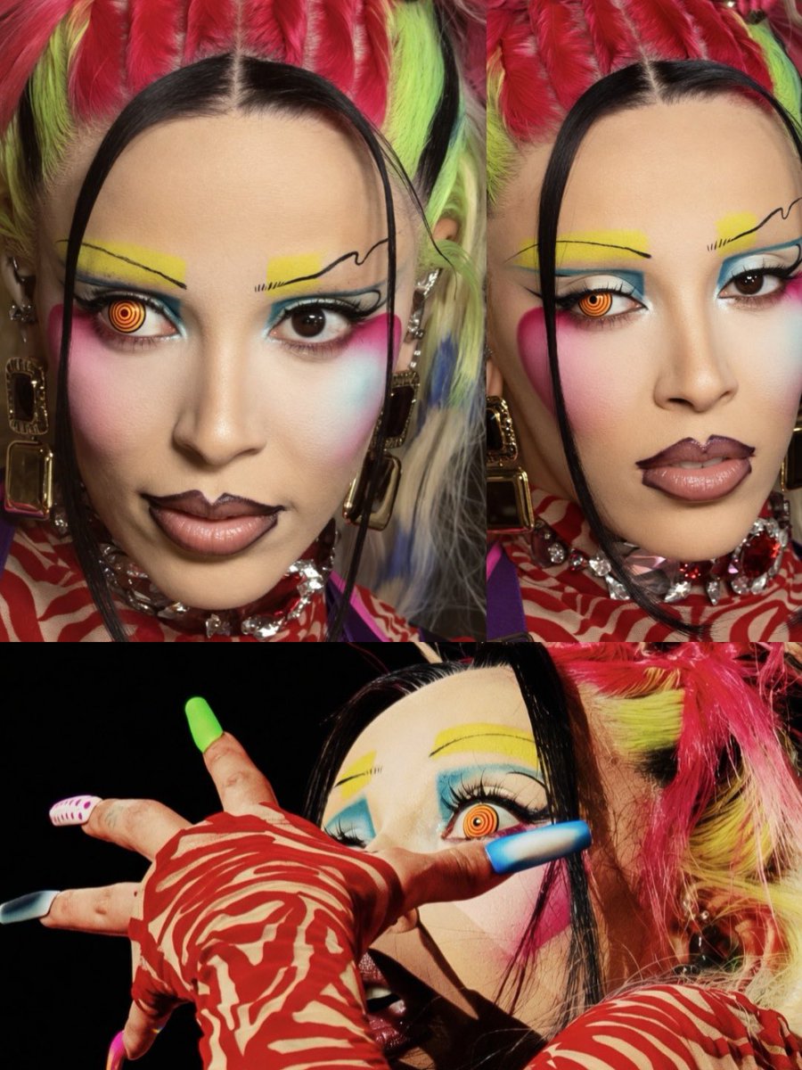 DojaArchives's tweet photo. doja cat’s makeup here was sickening… https://t.co/7NdtkJmEMR
