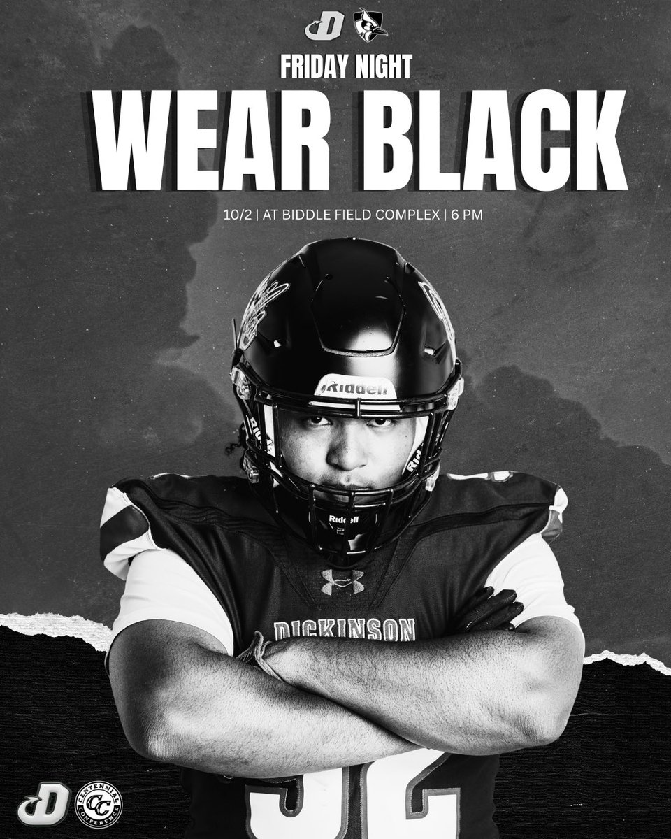 DCRedDevilFB's tweet photo. Friday Night Lights under the lights at Biddle Field. Pack the stands and WEAR BLACK. See you there at 6:00 PM ⚫️⚫️
#ForksUp #MachineMentality #WalkThroughTheSmoke https://t.co/eA1kgKmhtZ