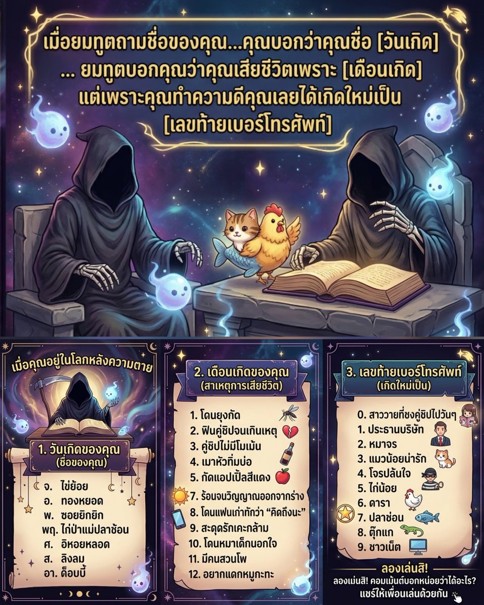 KangOsws's tweet photo. 📢 ประกาศ ป้ามีเกมส์สนุกๆมาให้เล่นกันจ้า

💥 ระหว่างรอ "ซีรีส์ TheGrimLover รักลืมตาย ออนแอร์วันที่ 28 พฤศจิกายน" นี้ 😉 อย่าลืมรอดูกันด้วยนะจ้ะ ทางช่อง ONE31 และ NETFLIX ย้อนหลัง 

ใครได้อะไรมาแชร์กันหน่อยเร็ว ^^ 

#รักลืมตาย #TheGrimLover 
#ppoohkt #pavelphoom #poohpavel https://t.co/2xF2ix4NoM