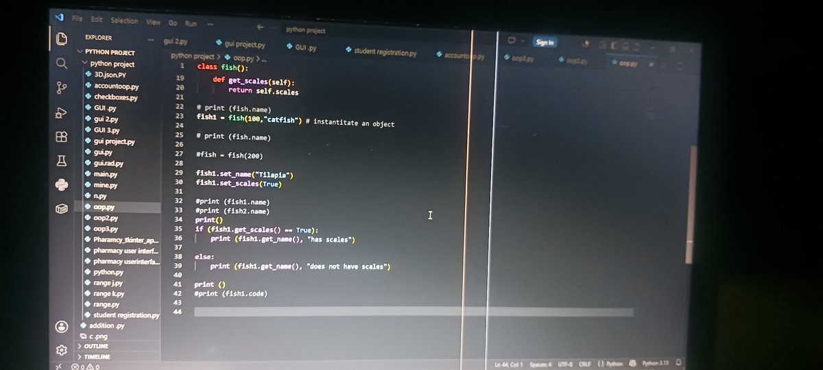 awhin34962's tweet photo. Day 8 of #100DaysOfCode 🚀

Today I learned how to create classes using OOP in Python, using an animal example. 🐍💻

One step at a time! 🔥

#Python #OOP
#SoftwareEngineering 
#100daysofcode https://t.co/TwFWtmsiL1