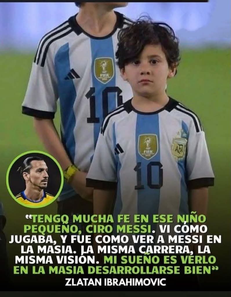 Barcemesista's tweet photo. ZLATAN: Ver a Ciro Messi es cómo ver a LEO EN LA MASIA!!!!😎💕 https://t.co/BelC8JwHj7