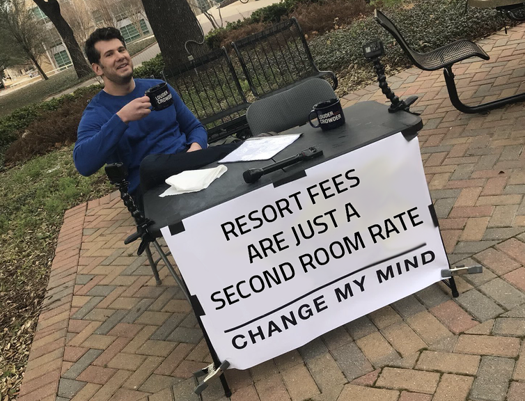 harroitsnum's tweet photo. Nightly rate: $129.

Then the resort fee. The destination fee. Parking. The amenity fee for a pool you never used.

What's the worst fee you've found at checkout? #TravelHumor https://t.co/ODlu1l3F9f