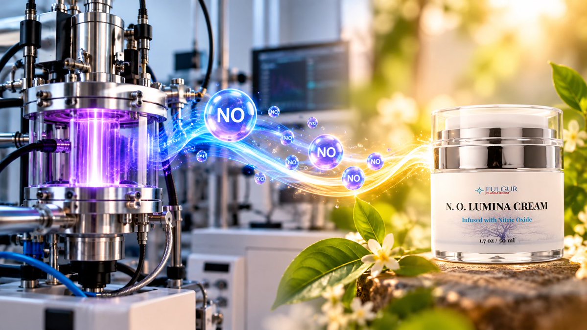 FulgurCosmetics's tweet photo. We are plasma engineers, not a beauty brand. We spent years building plasma equipment for university labs. Then we asked a simple question: can you put nitric oxide into a cream and keep it there? #skincare #NitricOxide https://t.co/p5X4gTNAYk