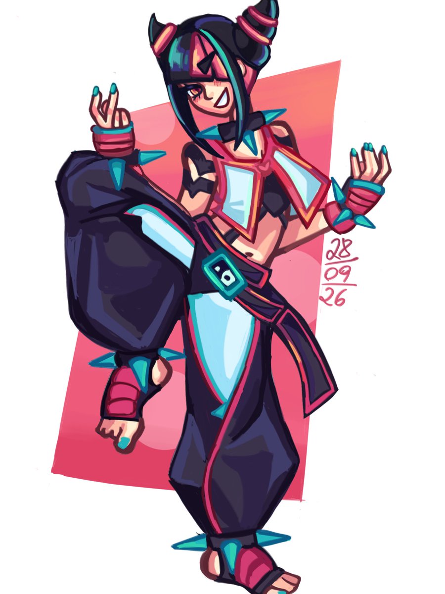 llyeloart's tweet photo. #Streetfighter６ #art #fanartㅤㅤㅤㅤ @MadameRinRin I confess that I draw a lot of inspiration from your style 🫶 https://t.co/1uvpSBYkfU