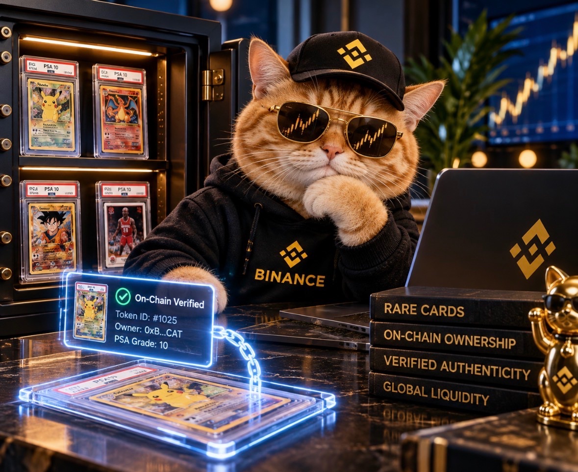 CTOBNBCAT_x's tweet photo. @_TJRTrades This is exactly why everything eventually finds its way on-chain.

Cards. Ownership. Communities. Cats. 🐱⛓️

$BNBCAT is already here. https://t.co/zBVfhQ94JD