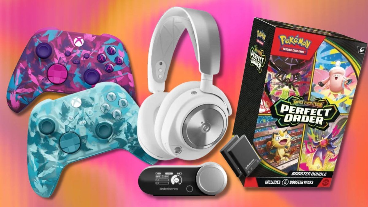 IGN's tweet photo. From fun controllers to one of the best gaming headsets, and some good TCG discounts, these are the best deals of the day: https://t.co/cknim6Qnvn https://t.co/IX2Yo7DgKv