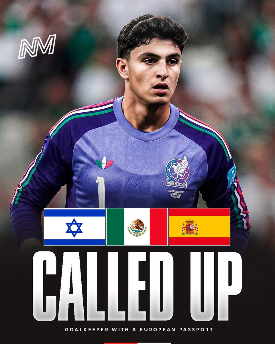 AllFutbolMX's tweet photo. 🚨🇮🇱🇪🇸 NEW: 21-year-old Toluca goalkeeper DAVID SHREM has been called up by Mexico for the first time.

The 6'4" goalkeeper, who holds a European passport through his Spanish and Israeli roots, will play for the U23 national team. 

Shrem is one of the most promising goalkeepers of his generation, having spent much of his development in Spain with Atletico Madrid. 🤯🧤