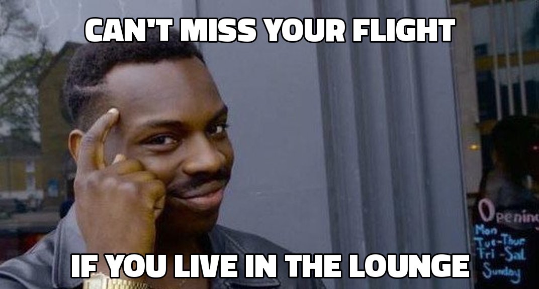 harroitsnum's tweet photo. Airport lounges are turning into destinations.

Chase is bringing a Sapphire Lounge to Seattle-Tacoma, and SAS is building a 40,000 sq ft lounge in Copenhagen.

Would you show up 4 hours early for a good lounge? #TravelHumor https://t.co/Q3Mwhk2IRl