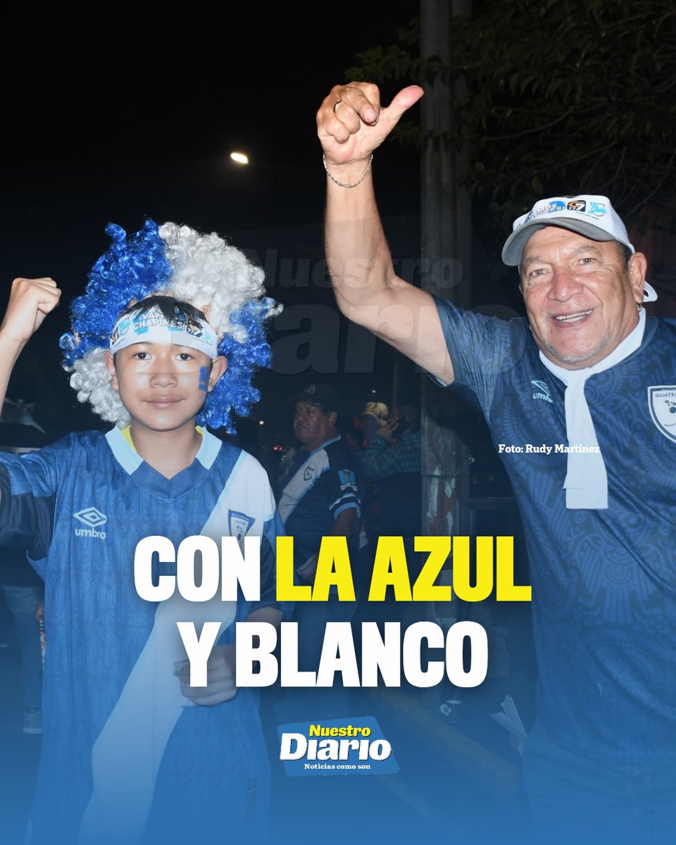 SIEMPRE CON GUATE ⚽️🔵⚪️🇬🇹 Los aficionados siguen llegando al estadio El Trébol con la ilusión de ver a la Bicolor en su partido contra El Salvador. 📸Rudy…