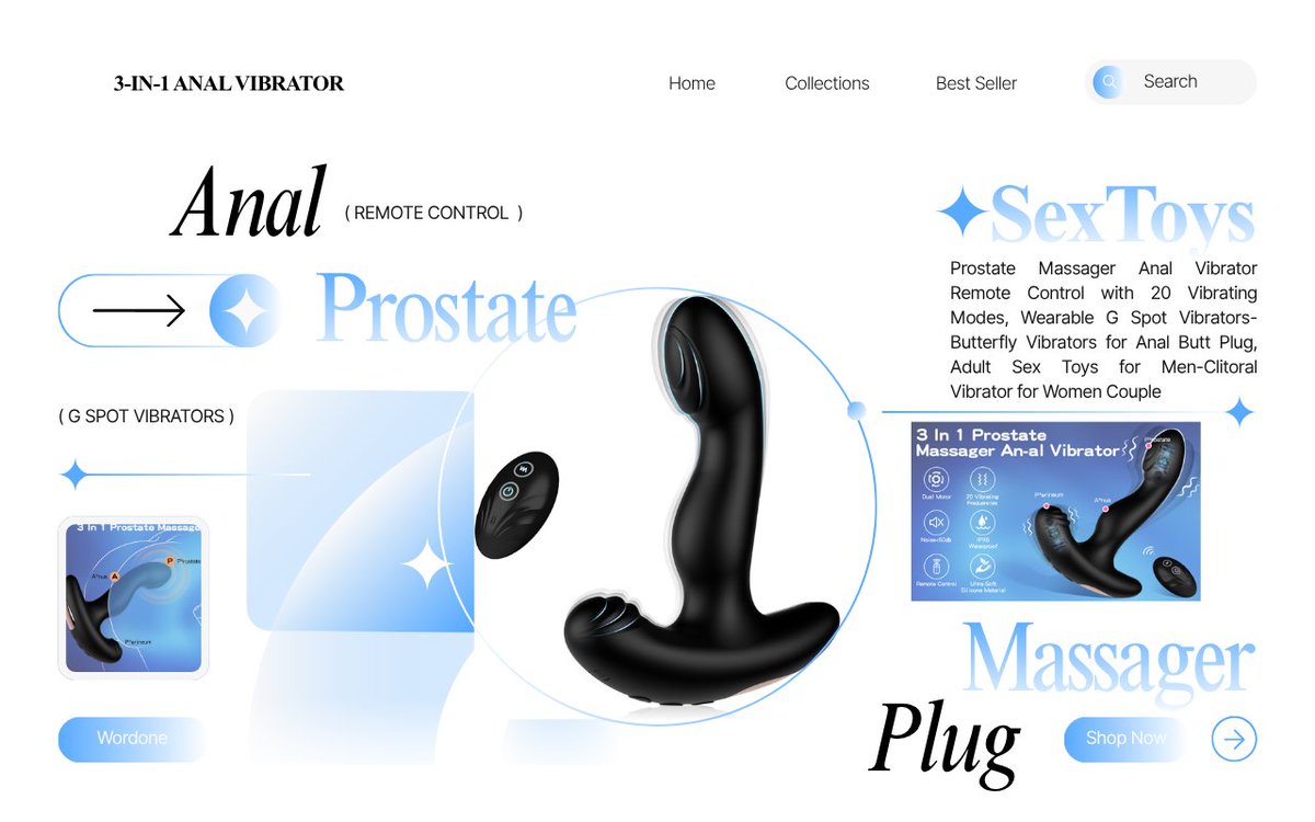 VossScar's tweet photo. Want deep prostate pleasure and clitoral stimulation in one sleek toy? 🔥

This Wordone 3-in-1 Prostate Massager packs 20 powerful vibration modes, dual motors, remote control and ultra-soft silicone. Quiet, IPX6 waterproof and perfect for solo or couples.#SexToysForMen https://t.co/5HaQWMWsDz